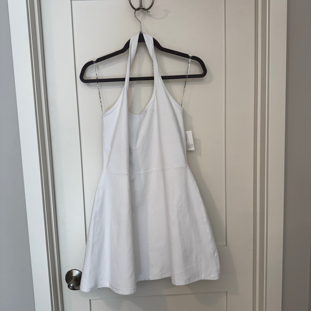 Beyond Yoga Womens White Halter Tennis Dress SD6290 XL NWT
